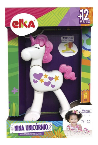 Brinquedo Para Bebê Nina Unicórnio Elka