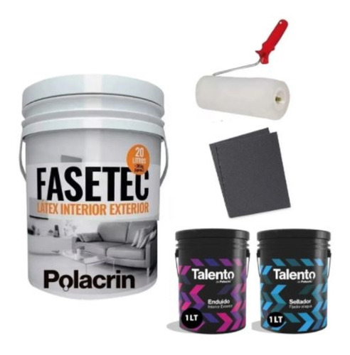 Pintura Latex Lavable Enduido Fijador Lija Rodillo El Galgo