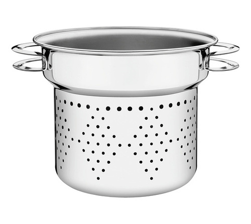 Cola Pasta Cozzi Acero Inox Tramontina Solar 24cm Con Asas