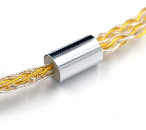 Cable Kz Gold Silver Mixed Upgrade Reforzado Oro Y Plata