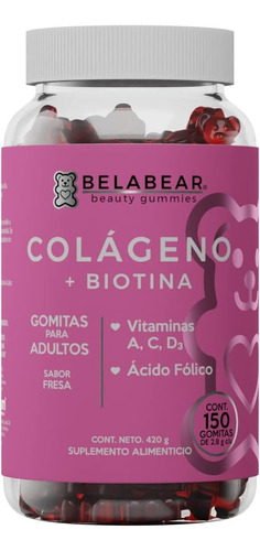 Solanum Belabear Colageno+biotina Con Vit.a,c 150gomitas Sfn