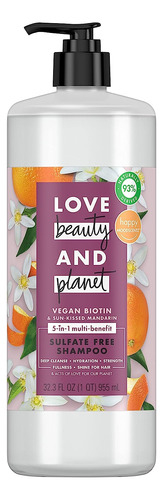 Love Beauty And Planet Sulfate Shampoo Vegan Biotina Sunkiss