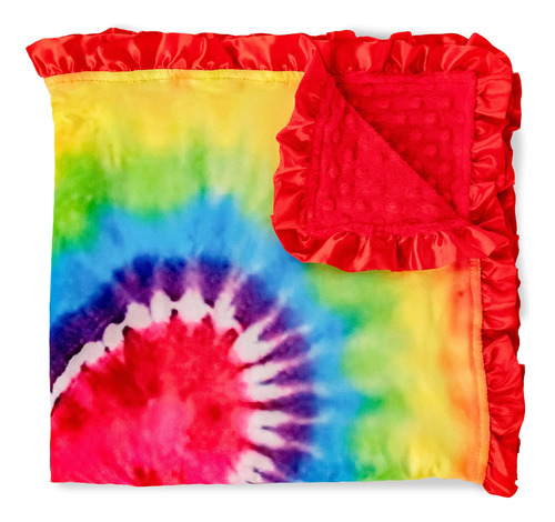 Top Tots Manta Para Bebe, Diseno De Corazon Con Lunares Rojo