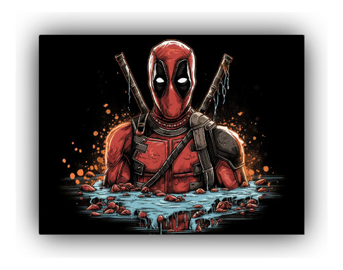 Arte De Pared Inspiradores Deadpool Llamativo 45x30cm