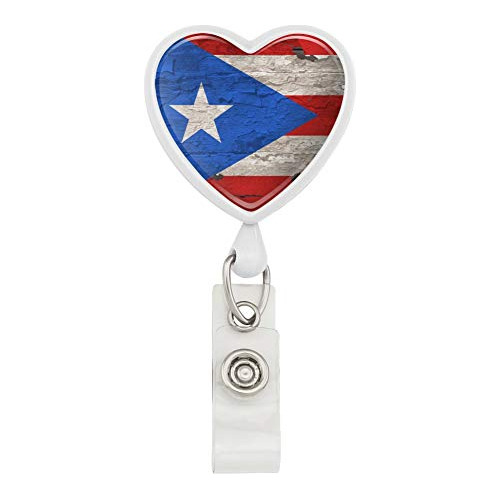 Llavero Forma De Corazón Bandera De Puerto Rico Desgas...