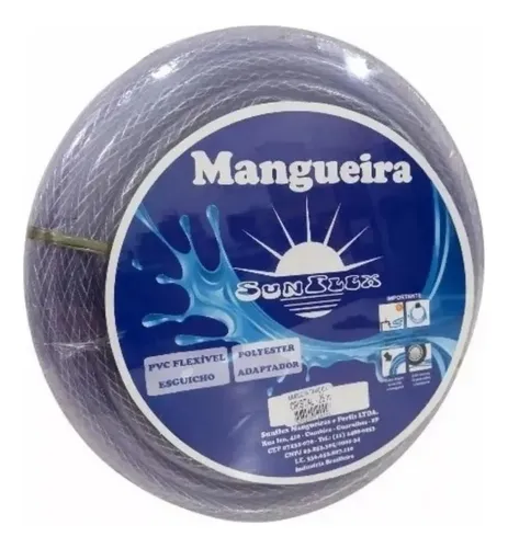 Manguera de jardín trenzada de cristal Sunflex de 20 metros