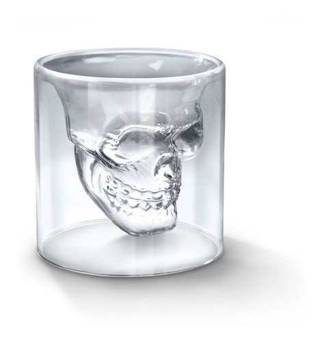 Vaso Calavera Copa Cráneo De Cristal 25ml
