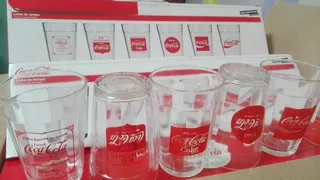 Coca Cola Oficial Set5 Vasos Línea Del Tiempo Glass Timeline