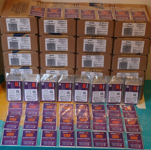 Vivo Chip Kit 10 Unidade Com Recarga
