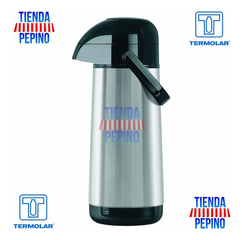 Termo Termolar Lumina Bomba Acero 1 Litro Tienda Pepino Inoxidable Vidrio Catering Frio Calor Temperatura Mate