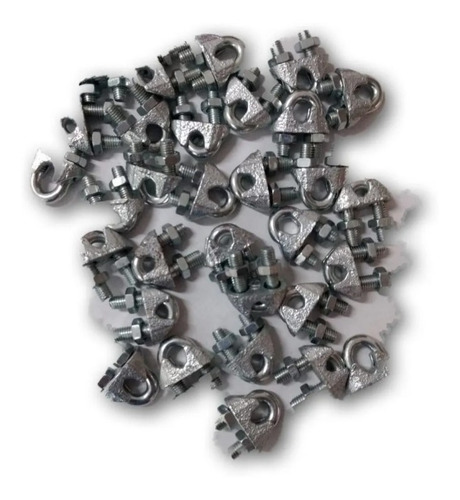 Grampa Prensacable Acero 5/8'' 16 Mm Galvanizadas 10 Unidad