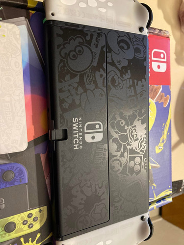 Nintendo Switch Oled Splatoon 3 64gb Degradado Ambar/azul Azul