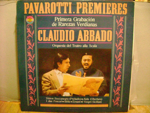 Pavarotti  Premieres C. Abbado Rarezas Verdi  Disco Vinilo L