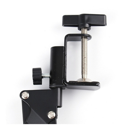 Imagem 2 de 5 de Braço Suporte Pedestal De Mesa Articulado Para Microfones