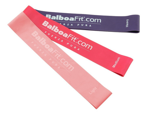 Imagen 7 de 8 de Set Kit Bandas Elasticas Fitness Isometricas Balboafit Yoga