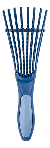 Dompel Cepillo De Pelo Caracol Rulos Flexible Cabello Azul