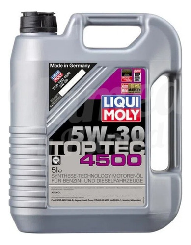 Aceite Liqui Moly Top Tec 4500 5w-30 5l