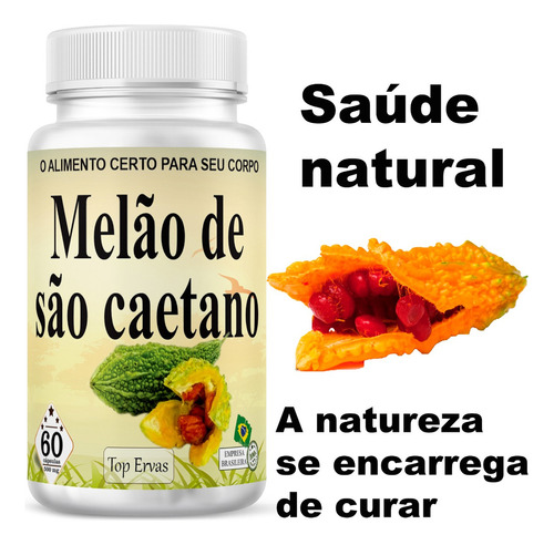 (100% Puro E Confiável) Melão De São Caetano 1 Frasco Sabor Sem sabor