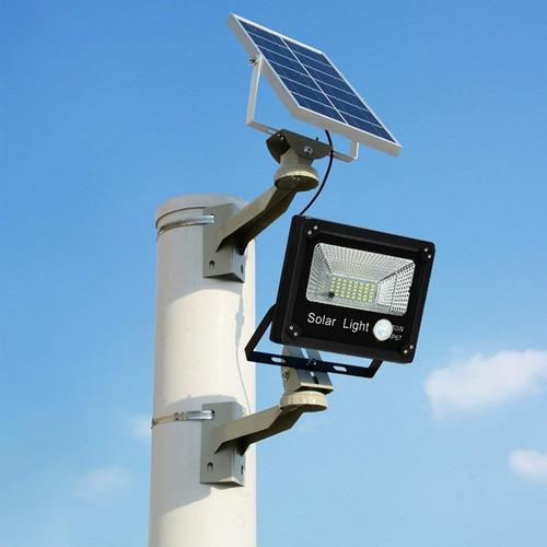 Imagen 7 de 10 de Reflector Led Control Remoto Sensor Panel Solar 50w