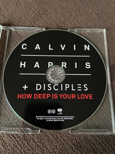 Cd Single Calvin Harris How Deep Is Your Love Europeu (Usado)