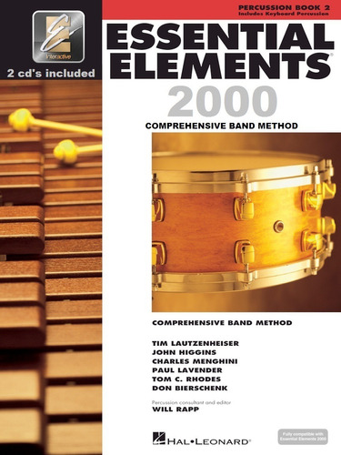 Essential Elements For Band, Percussion Book 2: Comprehensiv