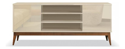 Soporte para TV de hasta 65 pulgadas, 2 puertos, muebles Titan Eden, color blanco roto