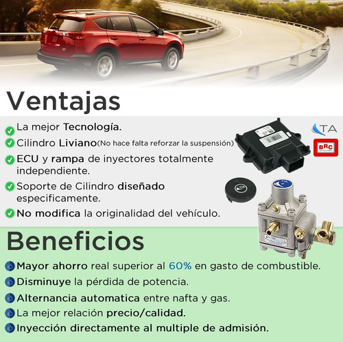 Equipo De Gnc 5ta Generacion Cilindro 70lts