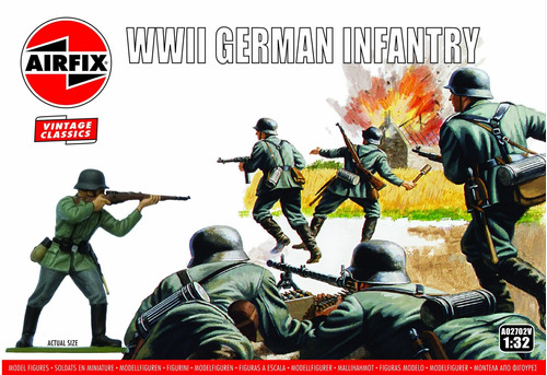 Figura Clasica Infanteria Alemana Vintage Escala 1:32