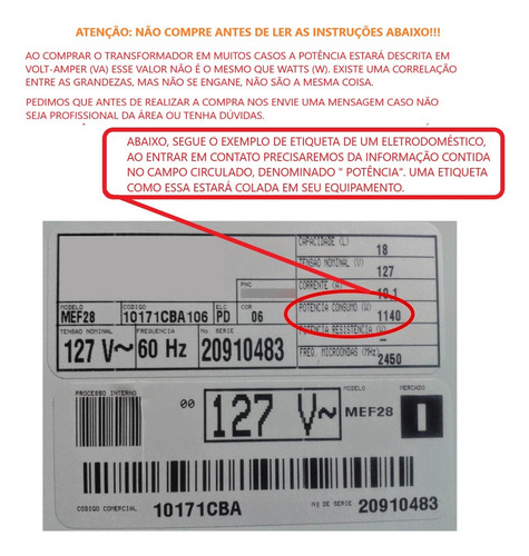 Auto Transformador 1050va 110/220v Bivolt Frete Rápido