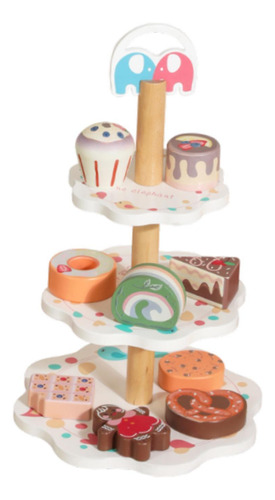 Suporte De Sobremesa De Madeira Playset Brinquedos De