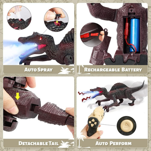Fruse Remote Control Dinosaur Toys, Rc Walking Robot Dinosau