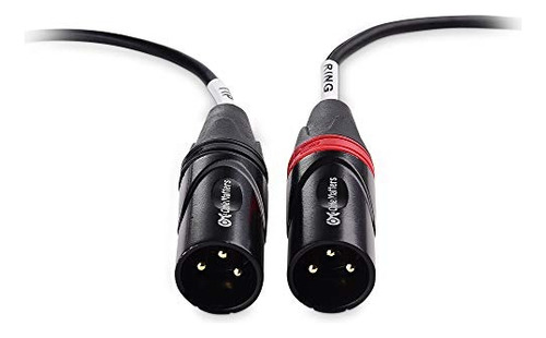 Cable macho Trs a 2 XLR Matters de 35 mm y 18 pulgadas