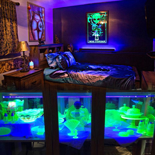 Lámpara Ultravioleta Eu Plug Blacklight Party, Luz Led De Cu