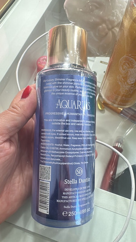 Stella Dastin Luxury Shimmer Zodiac Body Splash Acuario
