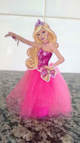 Personalizado Kit 10 Tubete Barbie Com Tule