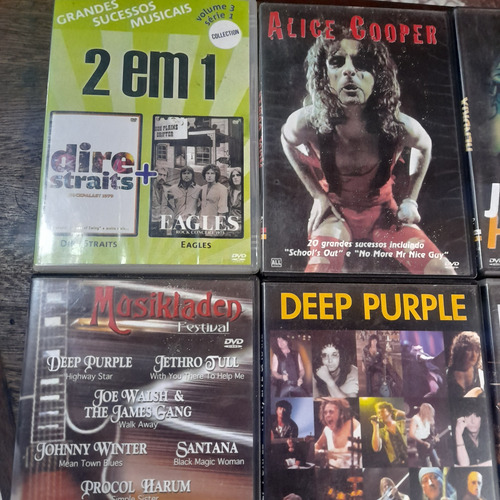 Imagem 2 de 5 de Dvd Lote Rock 14 Unidades Original Usados / 6