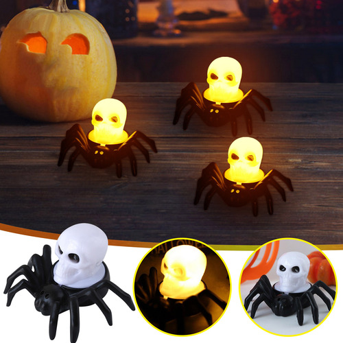 Luz Nocturna En L Para Decoración De Halloween, Cabeza De Ca