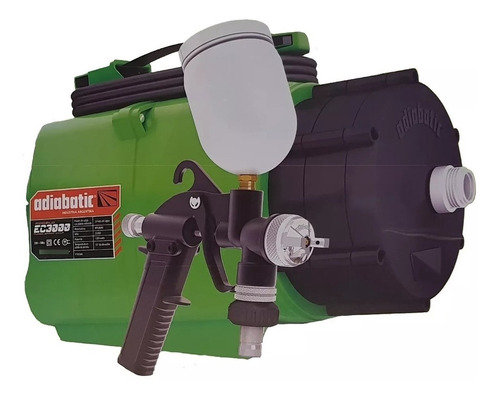 Equipo De Pintar Hvlp Pistola Adiabatic Ec3000 Por Gravedad