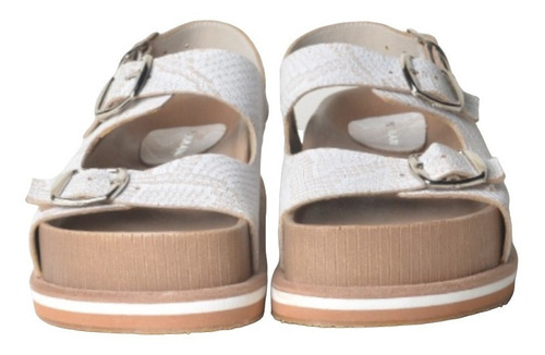 Imagen 4 de 5 de Sandalias Ojota Chancletas De Mujer De Cuero Traun - Ferraro