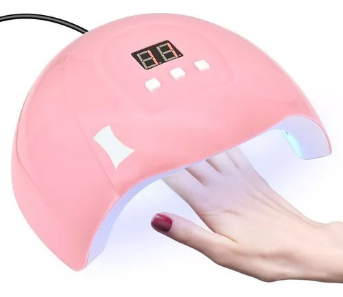 Lampara Uv Manicure Secador Uñas Esmalte 36w 18 Leds Pantall