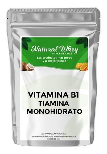 Vitamina B1 Mononitrato De Tiamina 50 Gr Envío Gratis