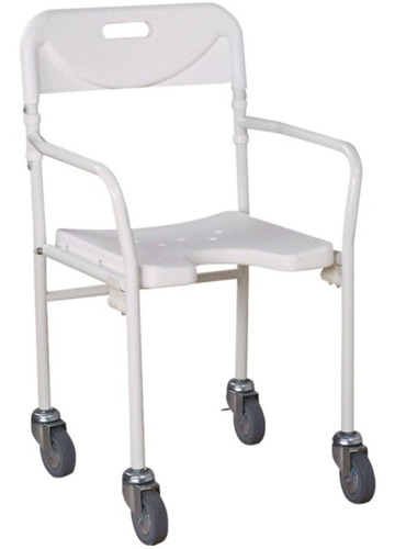 Silla Banco Ducha Asiento Perineal Con Ruedas Plegable