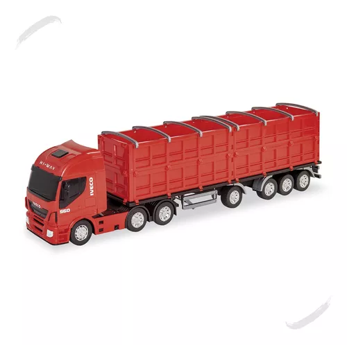 Caminhao Brinquedo Iveco S Way Hi Way Bau Dolly 9 Eixo Carga