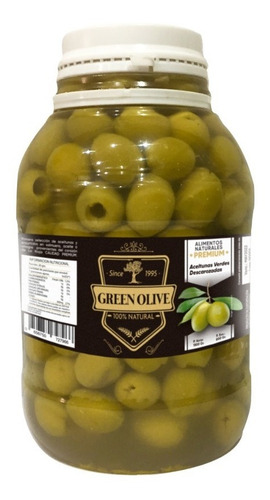 Imagen 1 de 4 de Aceitunas Verdes Descarozadas 000 X1kg Esc.