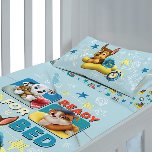 Imagen 2 de 4 de Juego De Sabana De Cuna Funcional Piñata Paw Patrol