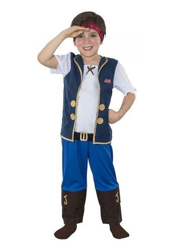Disfraz Jake El Pirata Original Hallowen 3-4 Años