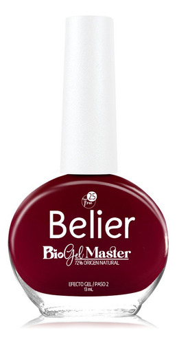 Esmalte Belier Bio Gel Master - mL Color Rojo pasión