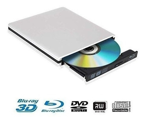 Unidad De Dvd Externa 4k 3d Blu Ray, Usb 3.0 Blu Ray, Reprod