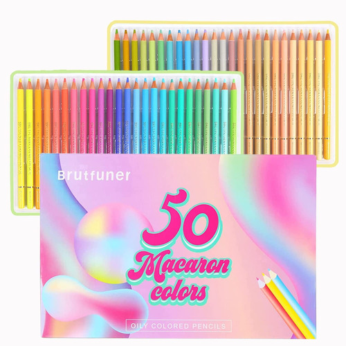 Juego 50 Lapice Color Profesional Para Colorear Pastel