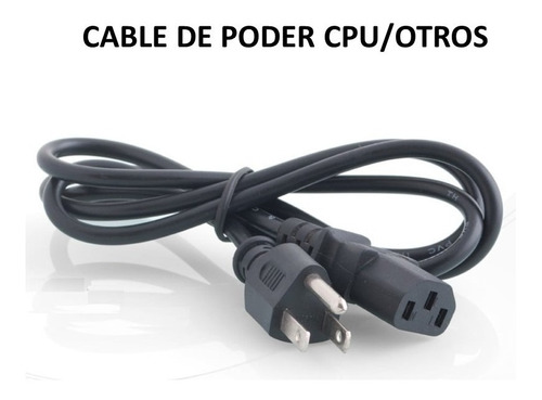 Cable De Poder Cpu/otros 1 Metro